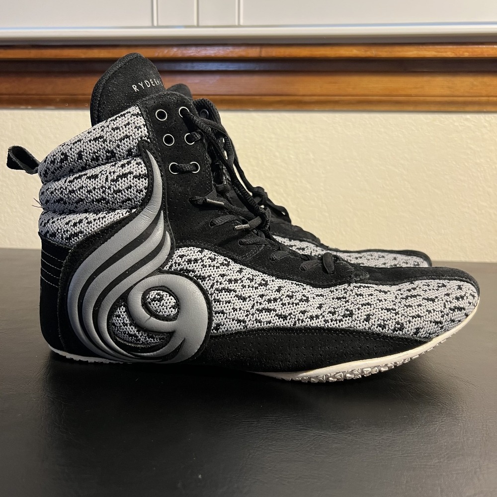 Ryderwear Shoes Mens Size 11 Black White High Top Gym Weightlifting Sneakers